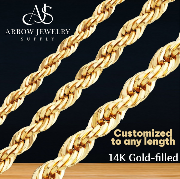 14K Gold-filled Handmade Rope Chain Necklace