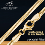 Load image into Gallery viewer, 14K Gold-filled Round Snake Chain Necklace
