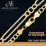 Load image into Gallery viewer, 14K Gold-filled Paperclip &amp; Cable Link Chain Necklace
