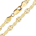 Load image into Gallery viewer, 14K Gold-filled Valentino Sunburst Link and Curb Link Chain Necklace
