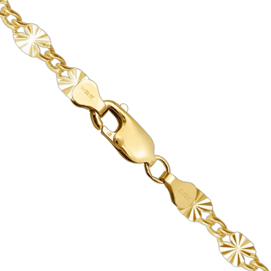 14K Gold-filled Valentino Curb Link Chain Necklace