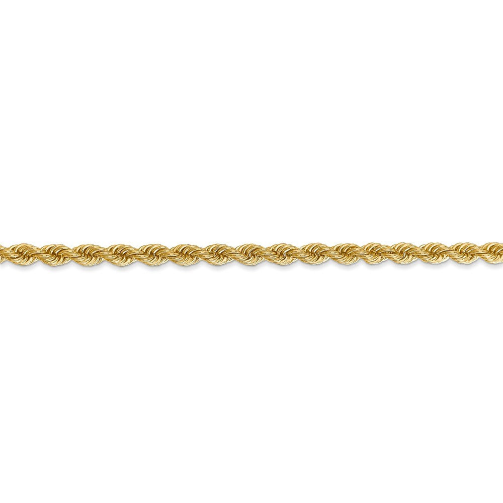 Leslies 14K Yellow Gold 3mm Solid Rope Chain Necklace  Length 20'' inches