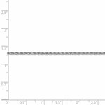 Load image into Gallery viewer, Leslies 14K White Gold 1.75mm Diamond Cut Rope Chain Necklace  Length 24'' inches
