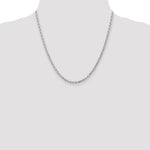 Load image into Gallery viewer, Leslies 14K White Gold 3mm Diamond- cut Rope Chain Necklace  Length 20'' inches
