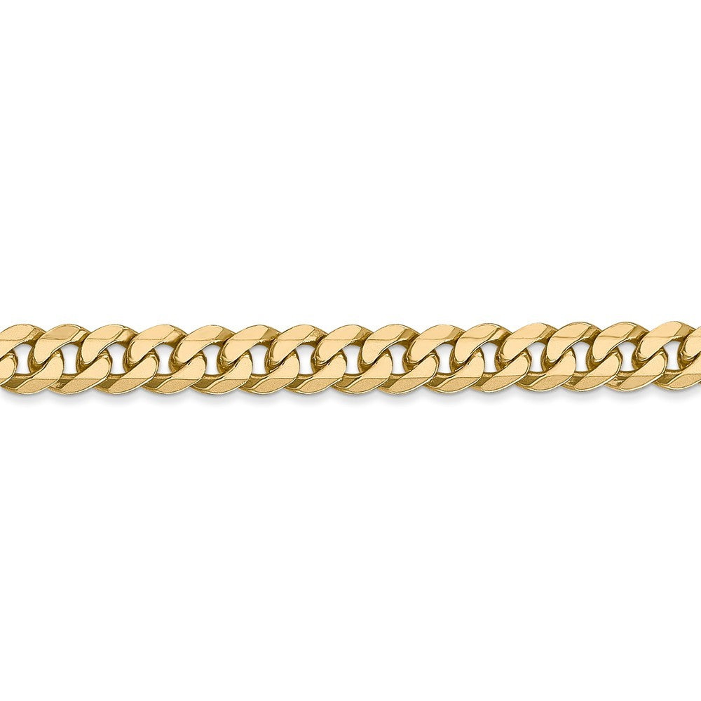 Leslies 14K Yellow Gold 5.75mm Beveled Curb Chain Necklace  Length 20'' inches