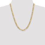 Load image into Gallery viewer, Leslies 14K Yellow Gold 6.25mm Flat Figaro Chain Necklace  Length 20'' inches
