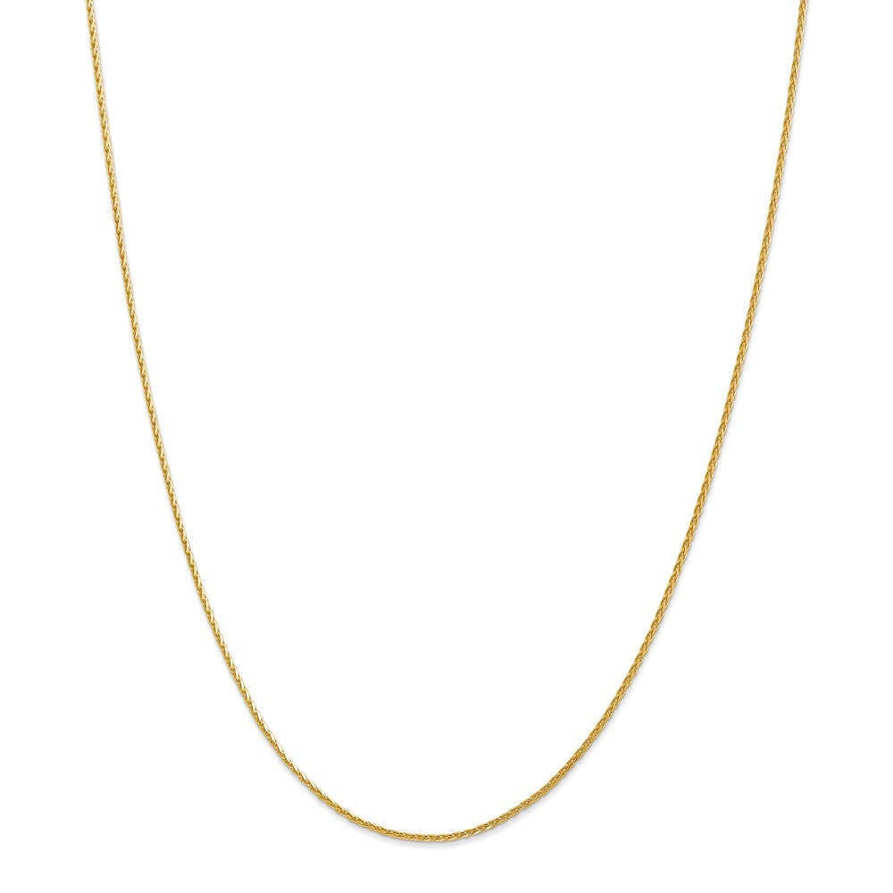 Leslies 14K Yellow Gold 1.3mm Diamond-cut Wheat Chain Necklace  Length 16'' inches