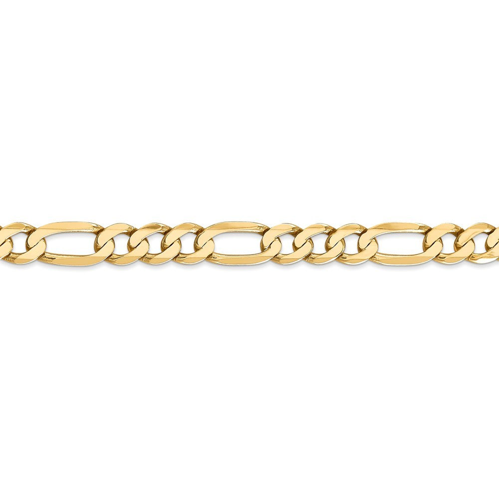Leslies 14K Yellow Gold 7mm Flat Figaro Chain Necklace  Length 20'' inches