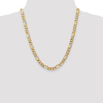 Load image into Gallery viewer, Leslies 14K Yellow Gold 7mm Flat Figaro Chain Necklace  Length 20'' inches
