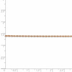 Load image into Gallery viewer, Leslies 14K Rose Gold 1.5mm Diamond Cut Rope Chain Necklace  Length 16'' inches
