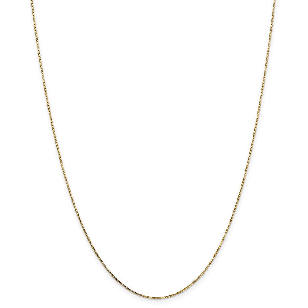 Leslies 14K Yellow Gold Light Box Chain Necklace  Length 16'' inches