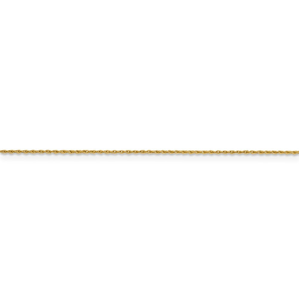 Leslies 14K Yellow Gold V-P Pendant Rope Chain Necklace  Length 16'' inches