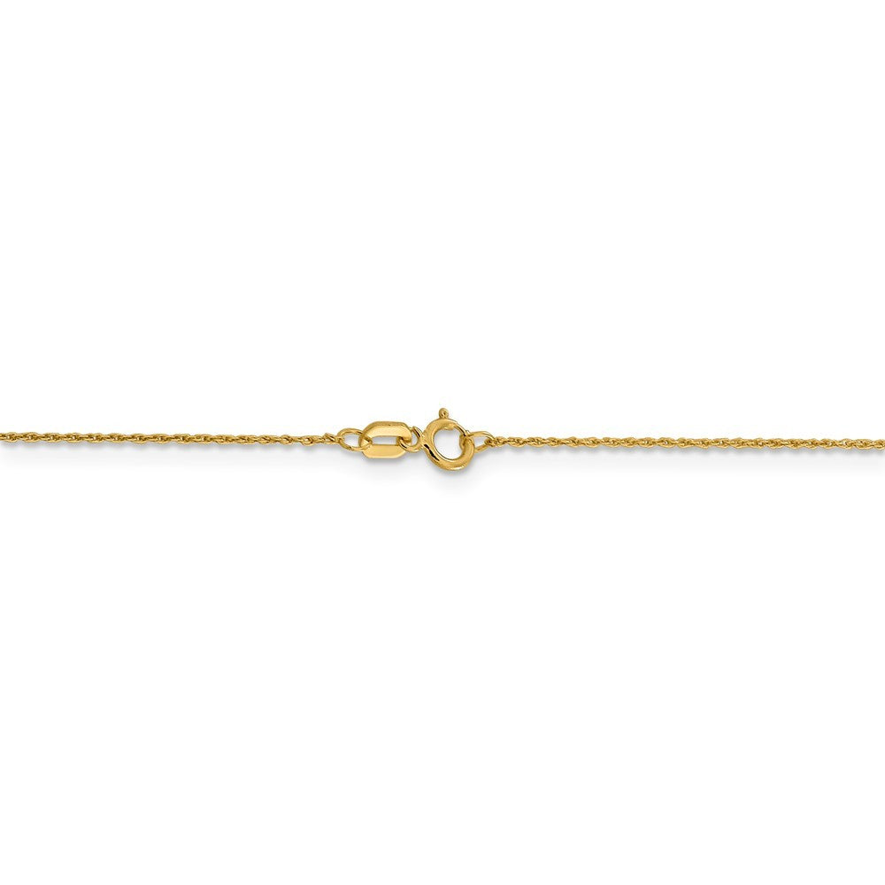 Leslies 14K Yellow Gold V-P Pendant Rope Chain Necklace  Length 16'' inches