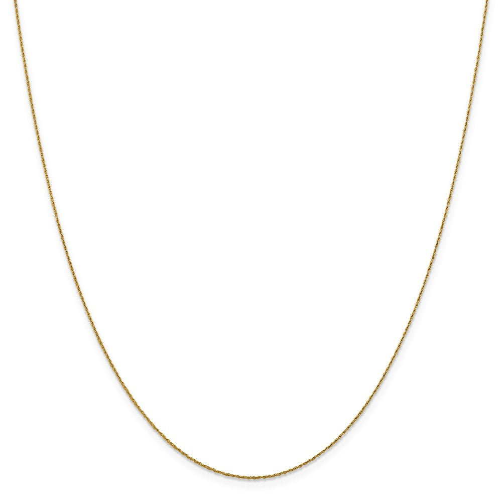 Leslies 14K Yellow Gold V-P Pendant Rope Chain Necklace  Length 16'' inches