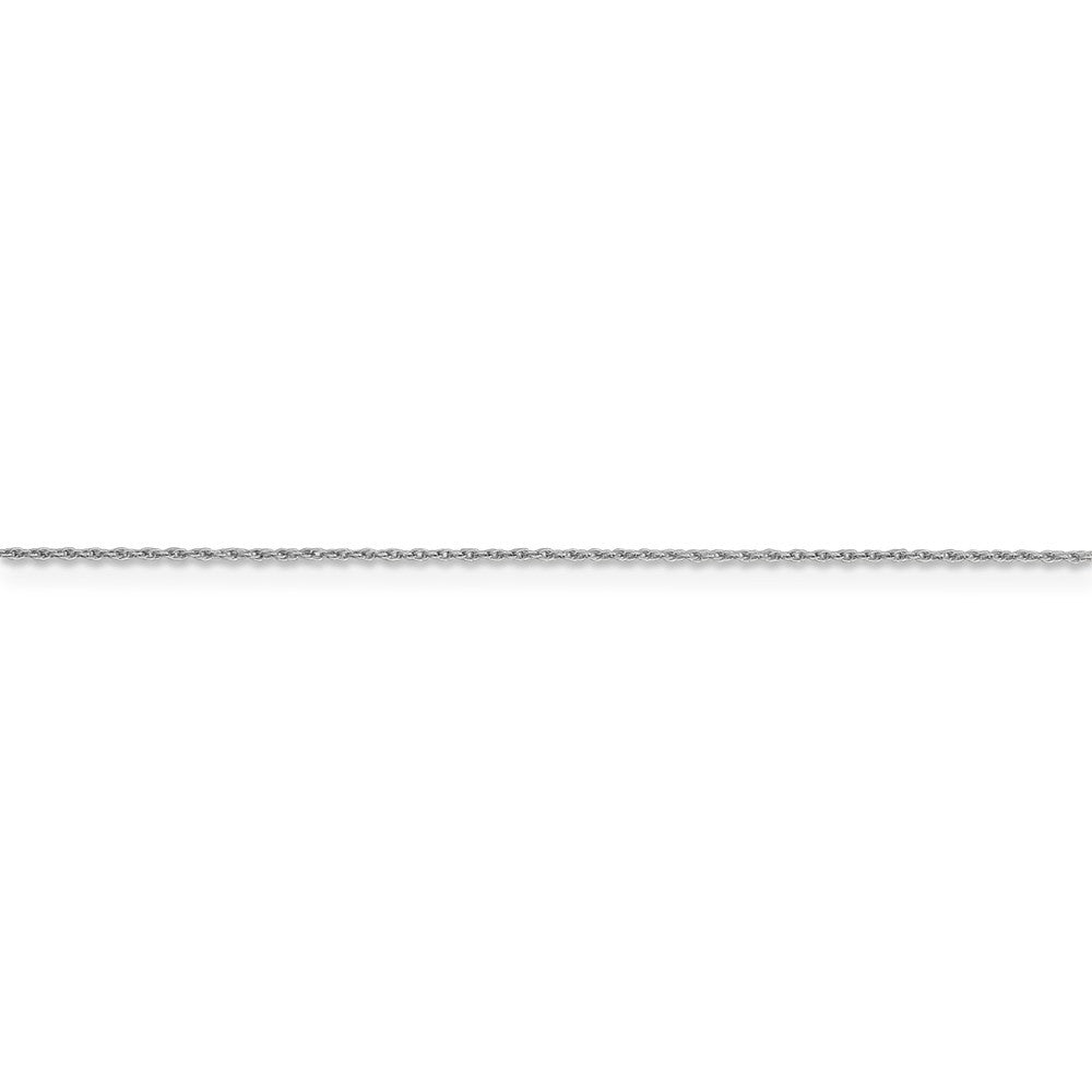 Leslies 14K White Gold Springlock 8R Pendant Rope Necklace  Length 16'' inches