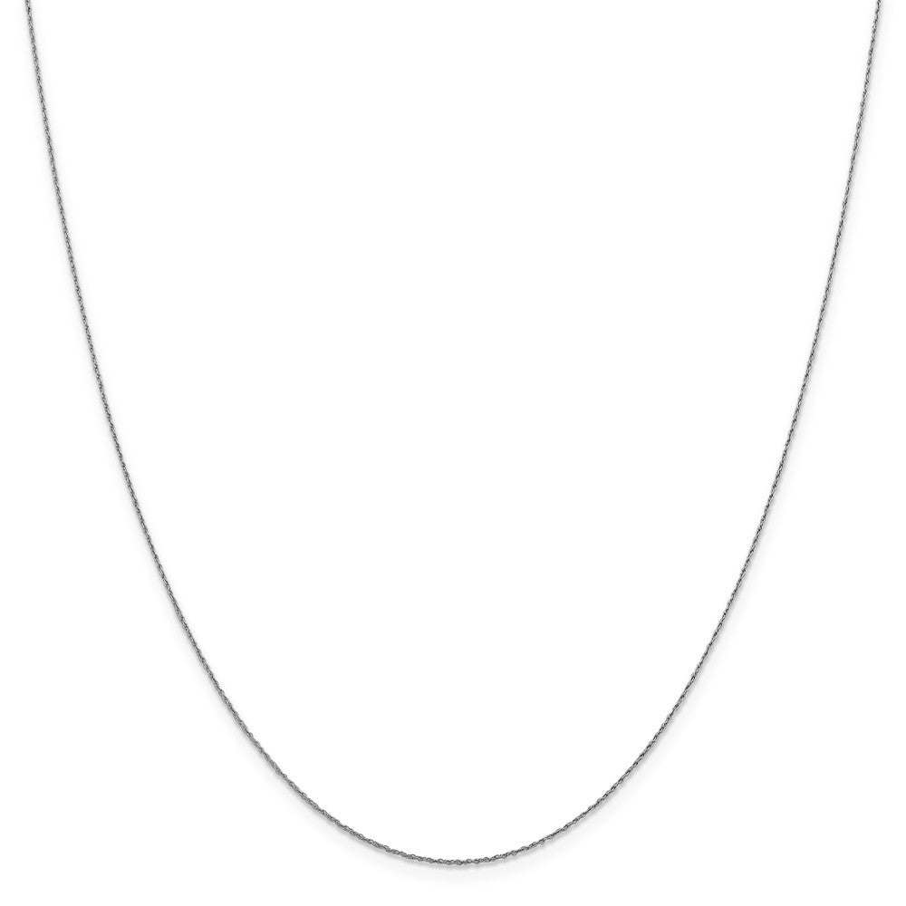 Leslies 14K White Gold Springlock 8R Pendant Rope Necklace  Length 16'' inches