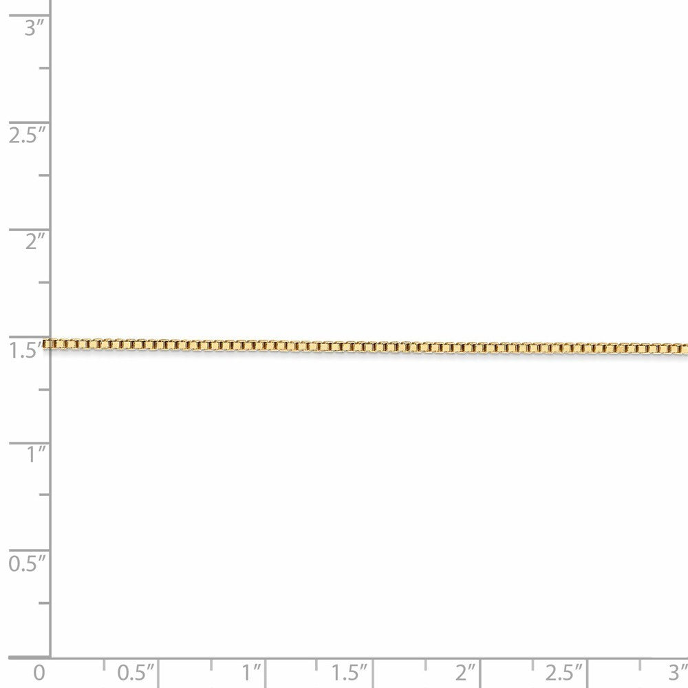 Leslies 14K Yellow Gold Medium Box Chain Necklace  Length 18'' inches