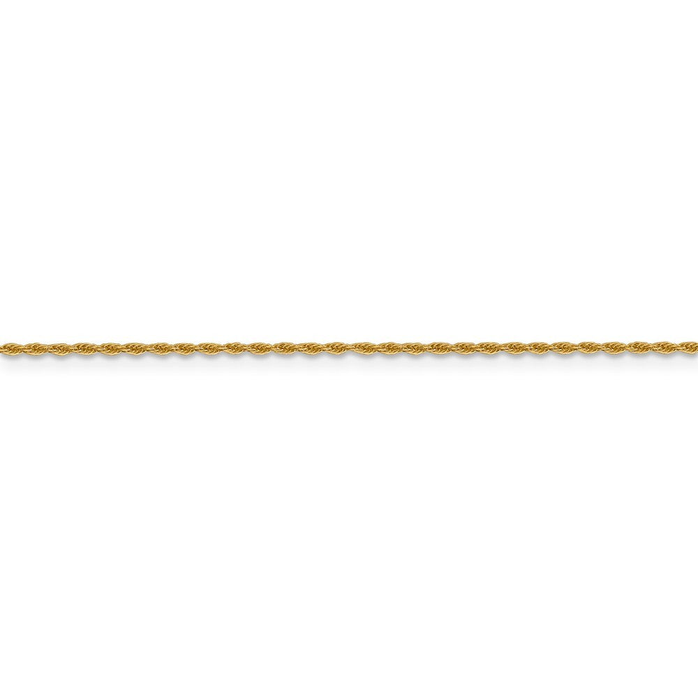 Leslies 14K Yellow Gold Pendant Rope Chain Necklace  Length 16'' inches