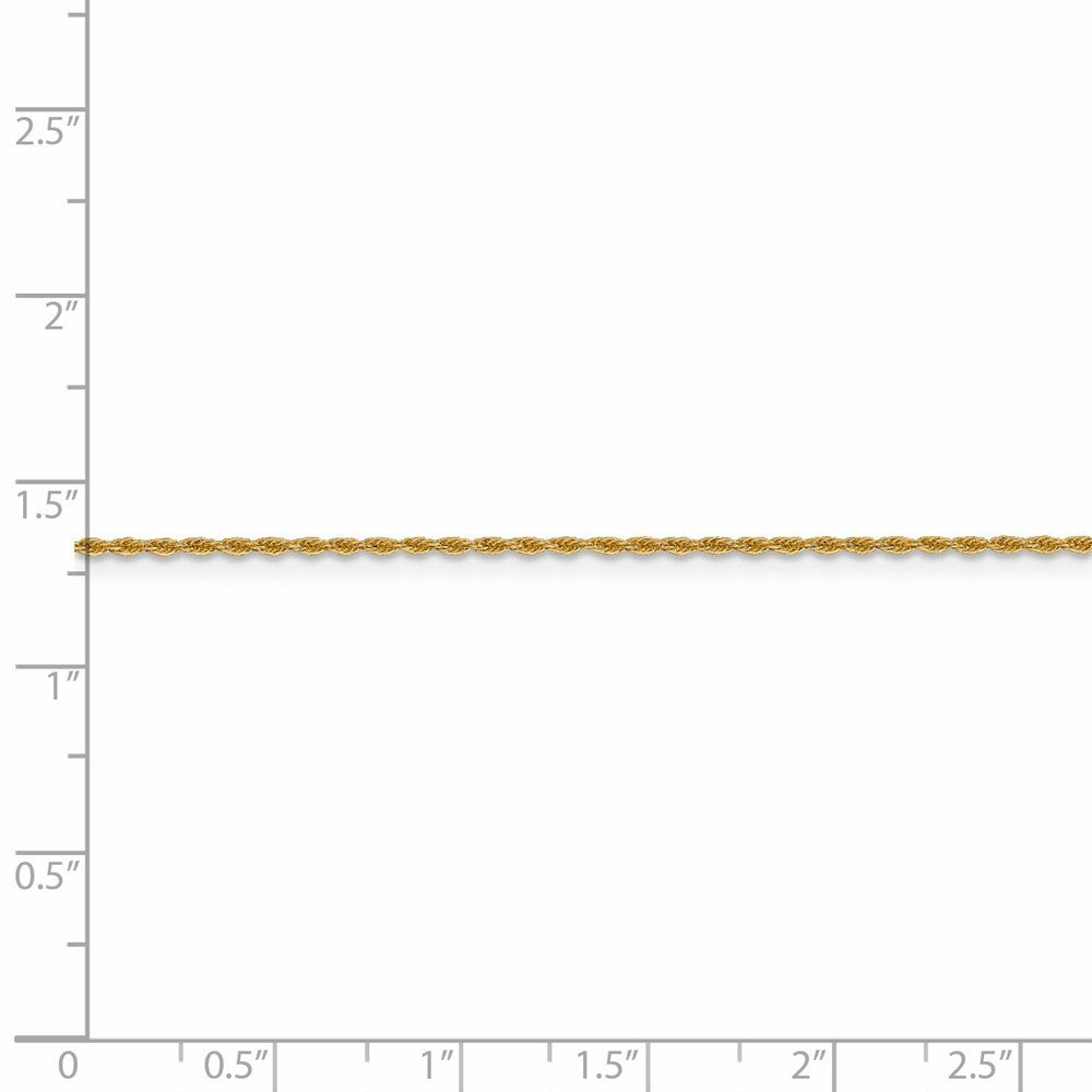 Leslies 14K Yellow Gold Pendant Rope Chain Necklace  Length 16'' inches