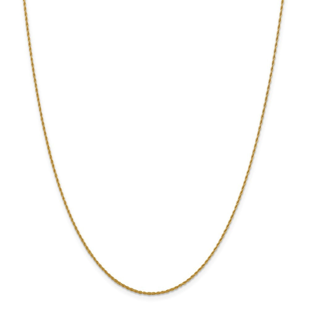 Leslies 14K Yellow Gold Pendant Rope Chain Necklace  Length 16'' inches