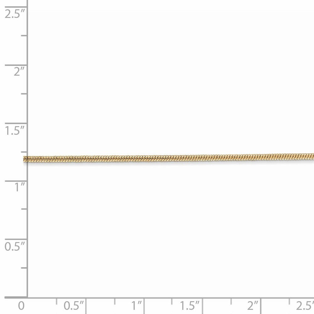 Leslies 14K Yellow Gold Snake Chain Necklace  Length 16'' inches