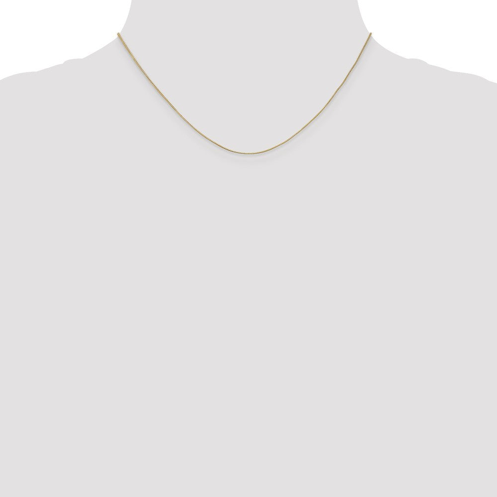 Leslies 14K Yellow Gold Baby Box Chain Necklace  Length 16'' inches