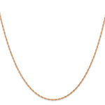 Load image into Gallery viewer, 14k Rose Gold 1.15mm Carded Cable Rope Chain  length: 18 inches
