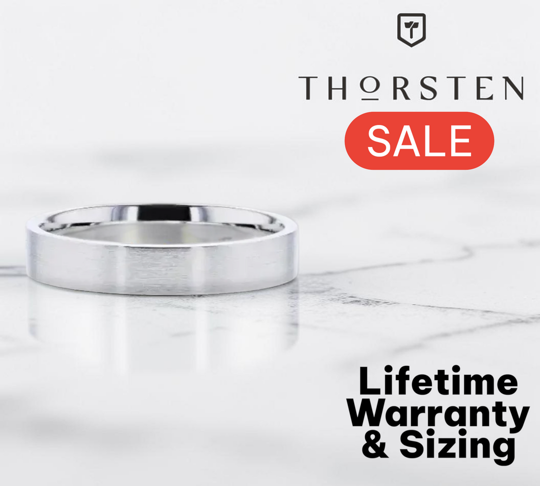 Mens Womens Silver Brushed Finish Wedding Ring - Flat Comfort Fit - 4mm 8mm Wide - Style name: ARISTOCRAT