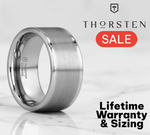 Load image into Gallery viewer, Tungsten Carbide Flat Brush Finish Center Wedding Band Ring - Comfort Fit - 4mm 6mm 8mm 10mm Wide - Style name: AIRES
