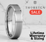 Load image into Gallery viewer, Tungsten Carbide Flat Brush Finish Center Wedding Band Ring - Comfort Fit - 4mm 6mm 8mm 10mm Wide - Style name: AIRES
