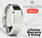 Load image into Gallery viewer, Mens Cobalt Polished Finish Wedding Ring - Beveled Comfort Fit - 4mm 6mm 8mm Wide - Style name: CALERA

