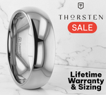 Load image into Gallery viewer, Mens Tungsten Carbide Domed Wedding Ring - Polished Comfort Fit - 2mm 4mm 6mm 7mm 8mm 10mm 12mm Wide - Style name: DOMINUS
