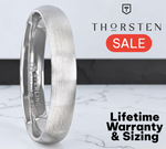 Load image into Gallery viewer, Mens Womens Silver Brushed Finish Wedding Ring - Domed Comfort Fit - 4mm 8mm Wide - Style name: EMPEROR
