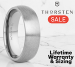 Load image into Gallery viewer, Mens Titanium Brushed Finish Wedding Ring - Domed Comfort Fit - 6mm 8mm Wide - Style name: ERIS
