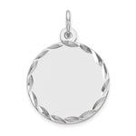 Load image into Gallery viewer, 14K White Gold / 14K Yellow Gold / 925 Sterling Silver / SS Gold Plated - Diamond Cut Round Discs Charm With 13mm to 29mm Sizes
