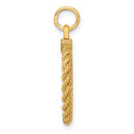 Load image into Gallery viewer, 14K White Gold / 14K Yellow Gold / 925 Sterling Silver / SS Gold Plated - Rope Framed Round Discs Charm With Sizes
