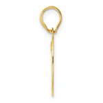 Load image into Gallery viewer, 14K Yellow Gold Polished Etched Number 4 Pendant

