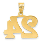 Load image into Gallery viewer, 14K Yellow Gold Polished Etched Number 4 Pendant

