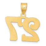 Load image into Gallery viewer, 14K Yellow Gold Polished Etched Number 4 Pendant
