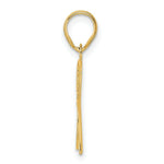 Load image into Gallery viewer, 14K Yellow Gold Polished Etched Number 4 Pendant
