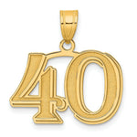Load image into Gallery viewer, 14K Yellow Gold Polished Etched Number 4 Pendant
