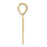 Load image into Gallery viewer, 14K Yellow Gold Polished Etched Number 4 Pendant
