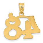 Load image into Gallery viewer, 14K Yellow Gold Polished Etched Number 4 Pendant
