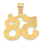 Load image into Gallery viewer, 14K Yellow Gold Polished Etched Number 4 Pendant
