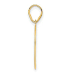 Load image into Gallery viewer, 14K Yellow Gold Polished Etched Number 4 Pendant
