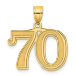 Load image into Gallery viewer, 14K Yellow Gold Polished Etched Number 4 Pendant
