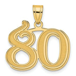 Load image into Gallery viewer, 14K Yellow Gold Polished Etched Number 4 Pendant
