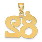 Load image into Gallery viewer, 14K Yellow Gold Polished Etched Number 4 Pendant
