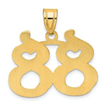 Load image into Gallery viewer, 14K Yellow Gold Polished Etched Number 4 Pendant
