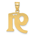 Load image into Gallery viewer, 14K Yellow Gold Polished Etched Number 4 Pendant
